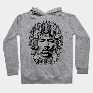 Jimi Hendrix Calligraphic Illutration Hoodie